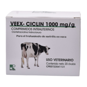 Veex-Ciclin 1000 mg/g comprimidos intrauterinos, producto veterinario Laboratorios Reveex